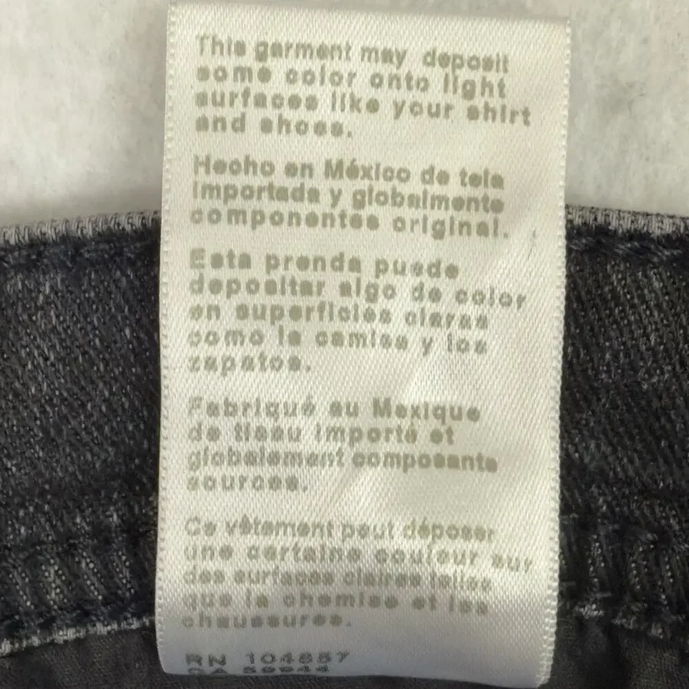 AG Adriano Goldschmied Jeans Mens 33x34 Black Everett Slim Straight Denim Pants